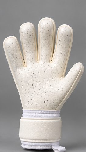 White CXV goalkeeper gloves viewed from the palm side